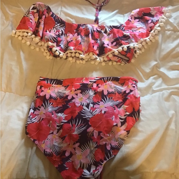 Heat Move XXL floral 2-piece plus size Tankini NWT - Picture 2 of 6